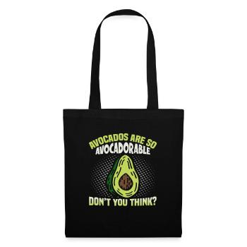 Avocado design for vegetarians and vegans - Tote Bag - black - Front