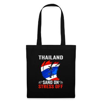 Thaïlande Beach Holiday by the Sea Design Beach Motif - Sac en tissu - noir - Devant
