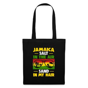 Vacances à la plage en Jamaïque au bord de la mer Design beach motif - Sac en tissu - noir - Devant