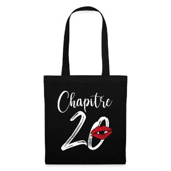 Chapitre 20 Ans Anniversaire Humour Cadeau - Sac en tissu - noir - Devant