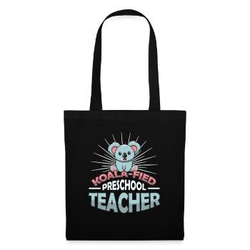 Koala-fied Koala Proud Preschool Teacher - Tote Bag - black - Front