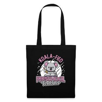 Koala-fied Koala Proud Preschool Teacher - Tote Bag - black - Front