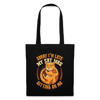 Sorry I'm late - Tote Bag - black - Front