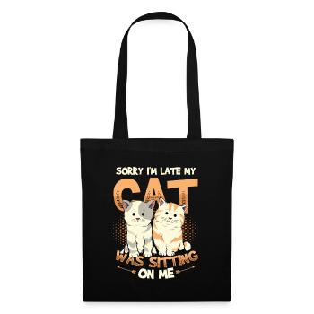 Sorry I'm late - Tote Bag - black - Front