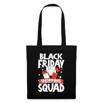 Black Friday Shopping Squad - Stoffbeutel - Schwarz - Vorne