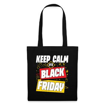 Keep Calm It's Black Friday - Stoffbeutel - Schwarz - Vorne