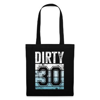 30. Geburtstag 30 Jahre alt Sporty 30 - Stoffbeutel - Schwarz - Vorne