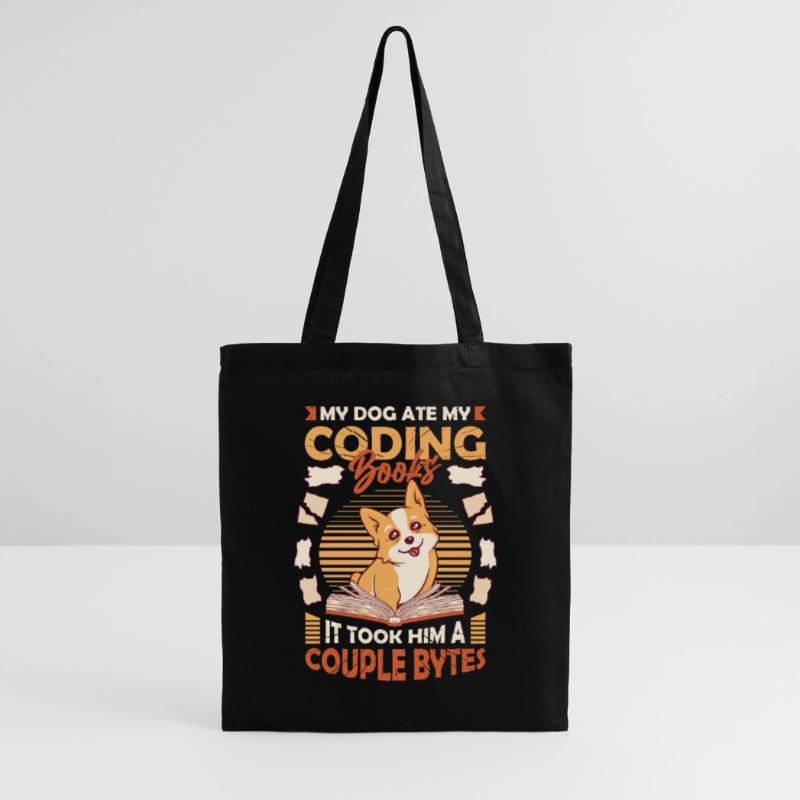 Dog Bytes Code Computer Joke Programmation Sac en tissu