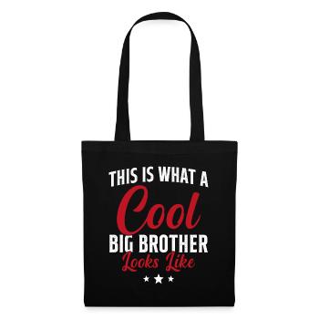 Grand Frère Cadeau Humour - Sac en tissu - noir - Devant