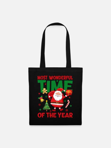 Christmas is the most beautiful time with St. Nicholas - Tote Bag - black