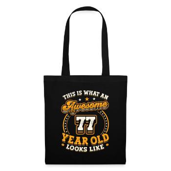 This is what a great 77-year-old looks like. - Tote Bag - black - Front