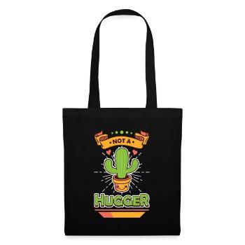 Pas de cactus câlins - Sac en tissu - noir - Devant