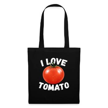 Tomaten Liebe für Gärtner Vegetarier für - Stoffbeutel - Schwarz - Vorne