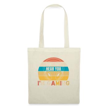 Im gaming - Gamer Design retro - Stoffbeutel - Natur - Vorne