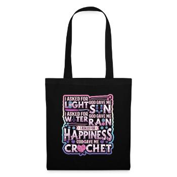 Crochet Lucky Yarns - Tote Bag - black - Front