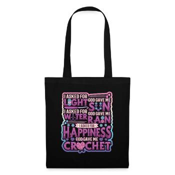 Crochet Lucky Yarns - Tote Bag - black - Front