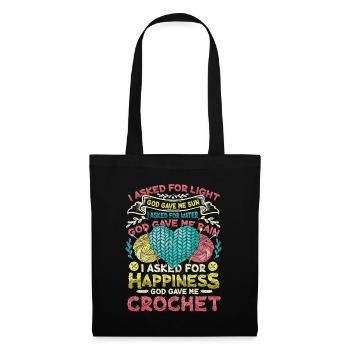 Crochet Lucky Yarns - Tote Bag - black - Front