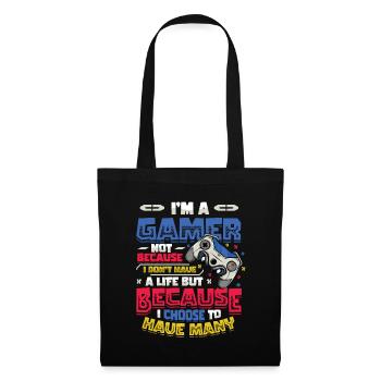 Gamers Have Many Lives Video Games Boys Play - Tote Bag - black - Front