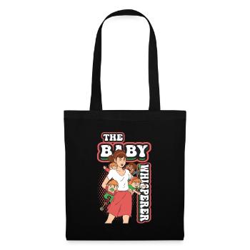 The Baby Whisperer Nounou Childminder Baby-sitter - Sac en tissu - noir - Devant