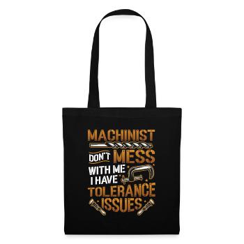 Les opérateurs de machines ont des problèmes de tolérance - Sac en tissu - noir - Devant