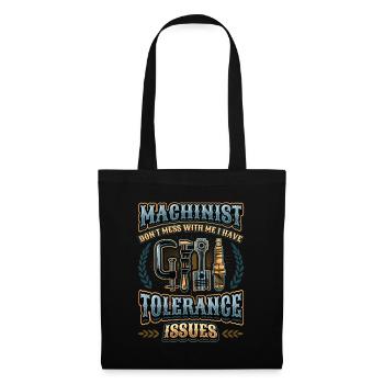 Les opérateurs de machines ont des problèmes de tolérance - Sac en tissu - noir - Devant