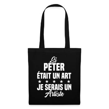 Humour Si péter était un art je serais un artiste - Sac en tissu - noir - Devant