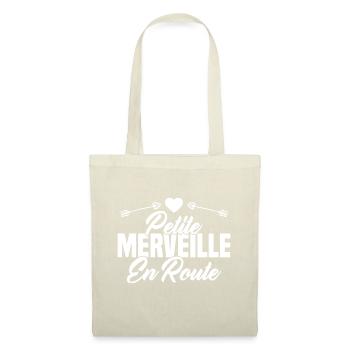 Femme Petite Merveille En Route Future Grossesse - Sac en tissu - nature - Devant