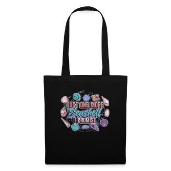 Il ne reste plus qu’une coque, coquille collectrice - Sac en tissu - noir - Devant