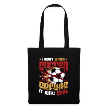 Je ne regardais pas le football avant que ce soit cool - Sac en tissu - noir - Devant