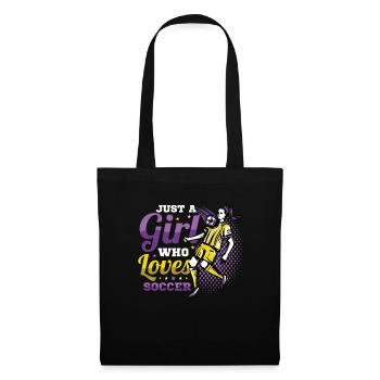 Just A Girl Who Loves Soccer, women's soccer - Tote Bag - black - Front