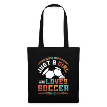 Just A Girl Who Loves Soccer, women's soccer - Tote Bag - black - Front