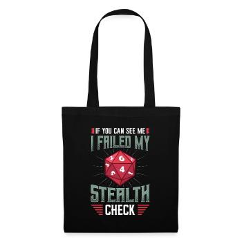 If you can see me, I have my check - Tote Bag - black - Front