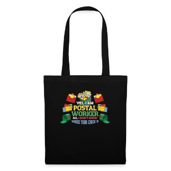 Funny Post Office - Tote Bag - black - Front