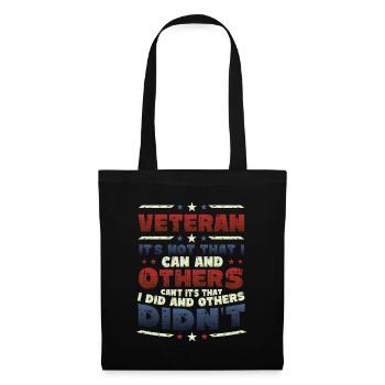 Fier des anciens combattants, reconnaissance, Journée des anciens combattants. - Sac en tissu - noir - Devant
