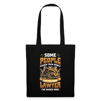 Père d’un avocat - Sac en tissu - noir - Devant