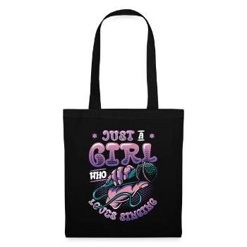 Just A Girl Who Loves Singing, Choir Singer Girl - Tote Bag - black - Front