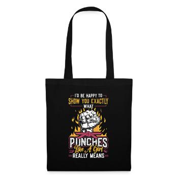 Show what "punches like a girl" means: - Tote Bag - black - Front