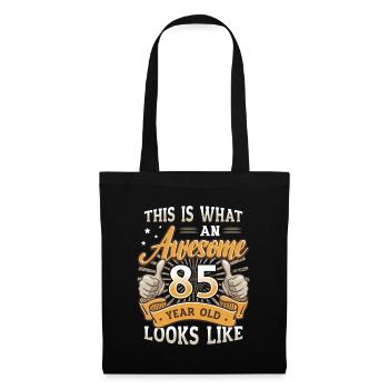 This is what an awesome 85-year-old looks like. - Tote Bag - black - Front