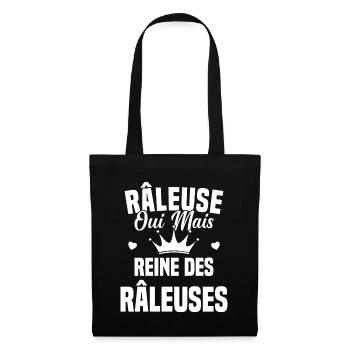 Reine des râleuses - Sac en tissu - noir - Devant