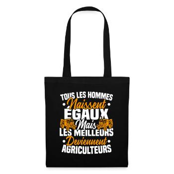 Humour Agricole Meilleur Agriculteur Homme - Sac en tissu - noir - Devant