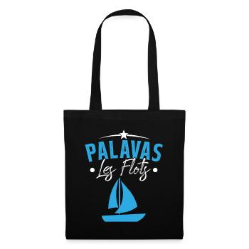 palavas les flots bateau herault cadeau - Sac en tissu - noir - Devant