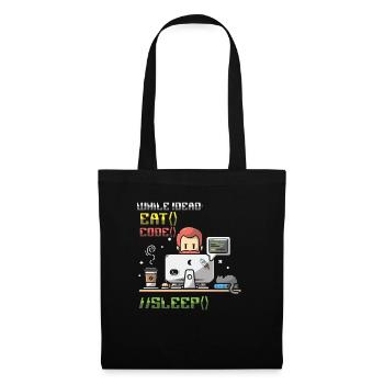 Programmeur,Programmeur informatique,Blague - Sac en tissu - noir - Devant