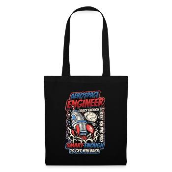 Ingénieur aérospatial - Sac en tissu - noir - Devant