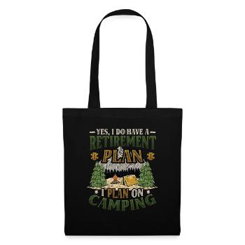 Retirement plan camping, retirement camper - Tote Bag - black - Front