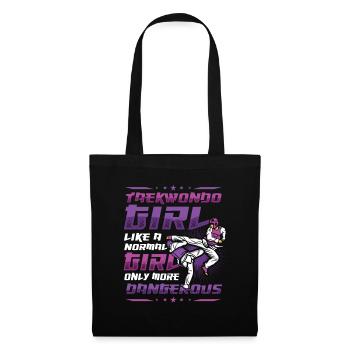 Martial Arts Girls Taekwondo - Tote Bag - black - Front