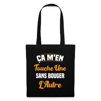 Ça M'en Touche Une Sans Bouger L'autre - Sac en tissu - noir - Devant