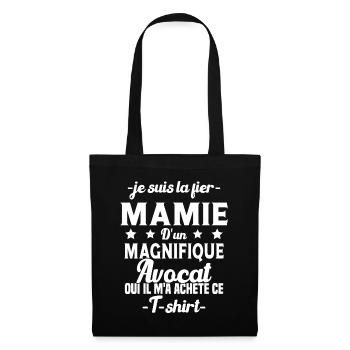 Mamie d'un magnifique Avocat Humour Cadeau - Sac en tissu - noir - Devant