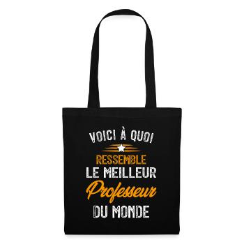 Voici à Quoi Ressemble le Meilleur Professeur - Sac en tissu - noir - Devant