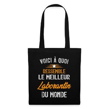 Voici à quoi ressemble le meilleur Laborantin - Sac en tissu - noir - Devant