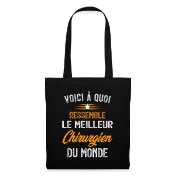 Voici à Quoi Ressemble le Meilleur Chirurgien - Sac en tissu - noir - Devant